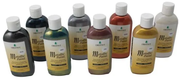 Chestnut Acrylfarbe Metallische Farben 100 ml - Silber