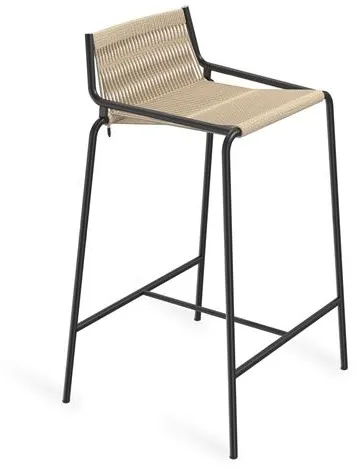 Thorup Copenhagen Noel Barhocker Schwarz/Leinen H67 cm