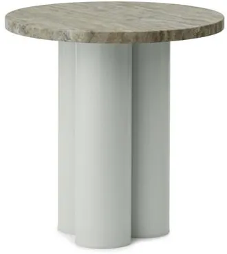 Normann Copenhagen Dit Beistelltisch Hellgrün/Silber Travertin